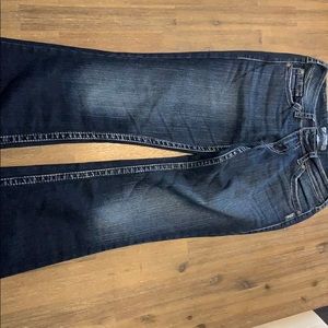 Silver navy blue jean